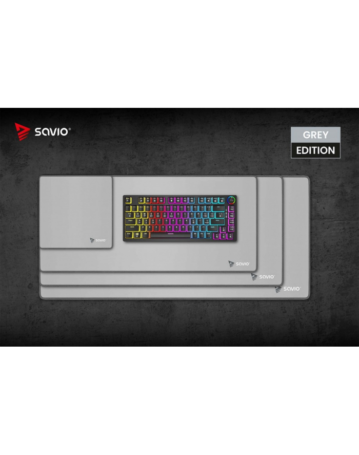 Podkładka 900 x 400 x 3 mm Turbo Dynamic Grey Edition XL SAVIO główny