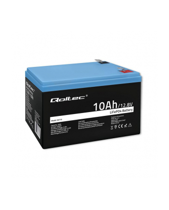 qoltec Akumulator LiFePO4 litowo-żelazowo-fosforanowy | 12.8V | 10Ah |  128Wh | BMS nr 2