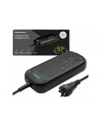 qoltec Ładowarka Pro do roweru Bosch 36V | 42V | 2A | Bosch plug |      wodoodporna + kabel zasilajšcy nr 1