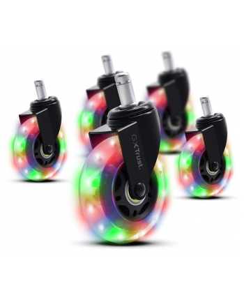 trust Zestaw kółek żelowych LED do fotela
