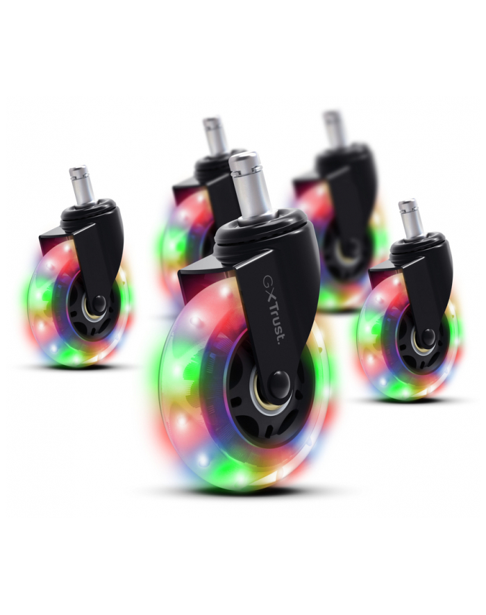 trust Zestaw kółek żelowych LED do fotela główny