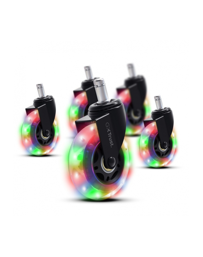 trust Zestaw kółek żelowych LED do fotela główny