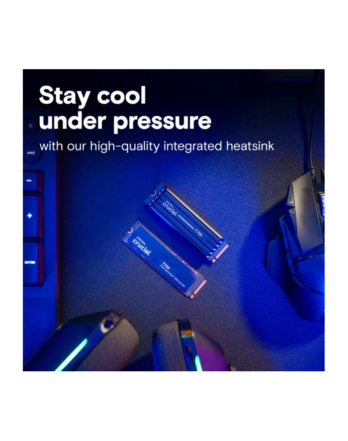 crucial Dysk SSD T710 1TB M.2 NVMe 2280 PCIe 5.0 14900/13700 radiator główny