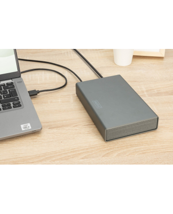 digitus Obudowa zewnętrzna USB 3.0 na dysk SSD/HDD 3.5' SATA III max. 16 TB z zasilaczem, aluminiowa nr 1