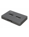 digitus Stacja dokująca USB-C 3.2 Gen2 dla dysków SSD M.2 Duo NVMe oraz SATA (max. 2x 4 TB) z czytnikiem kart SD-Express 7.1 (max. 2 TB), czarna - nr 1