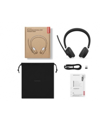 lenovo Słuchawki bezprzewodowe Dual-Mode ANC 6550 USB-A