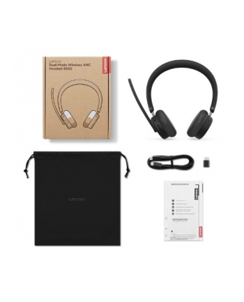 lenovo Słuchawki bezprzewodowe Dual-Mode ANC 6550 USB-C