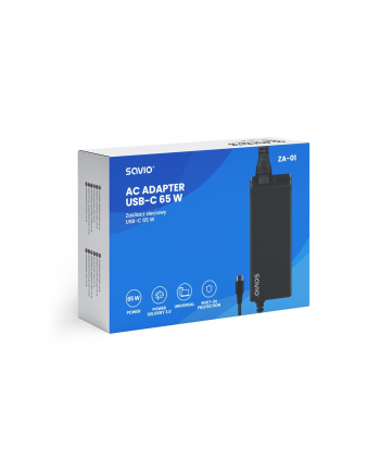 savio Zasilacz sieciowy USB-C 65W ZA-01
