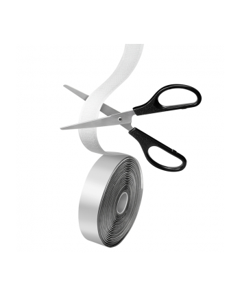 logilink Zestaw samoprzylepnych taśm kablowych,5m,czarny