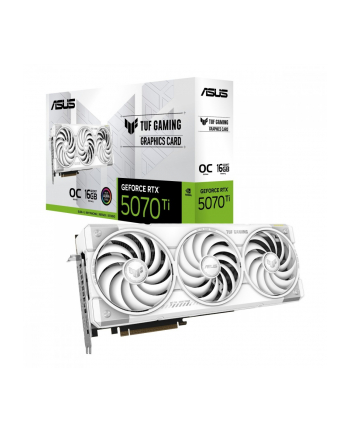 asus Karta graficzna GeForce RTX 5070Ti TUF GAMING OC WHITE GDDR7 256bit 3DP/2HDMI