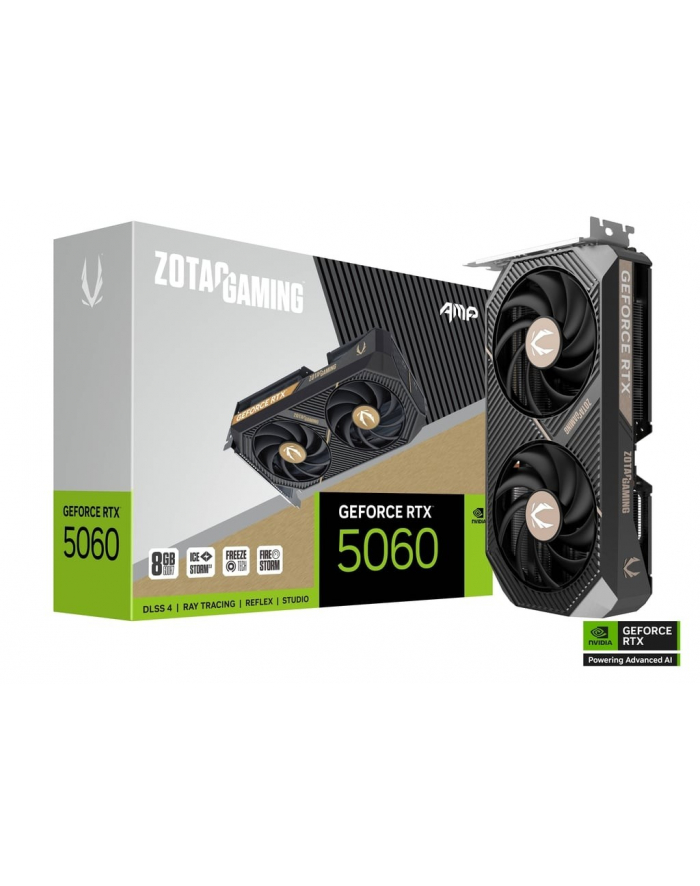 zotac Karta graficzna GeForce RTX 5060 AMP 8GB GDDR7 128bit 3DP/HDMI główny