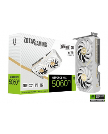 zotac Karta graficzna GeForce RTX 5060 Ti 16GB TWIN EDGE OC GDDR7 128bit biała nr 1