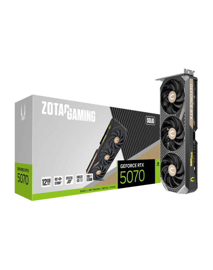 zotac Karta graficzna GeForce RTX 5070 SOLID 12GB GDDR7 192bit 3DP/HDMI główny