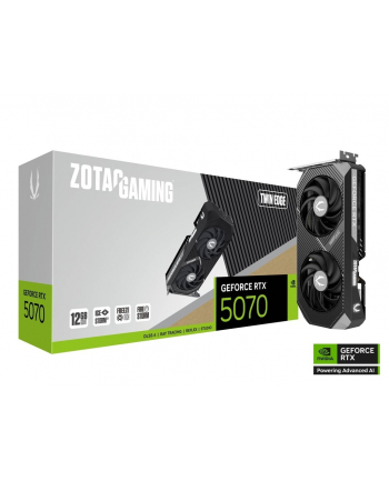 zotac Karta graficzna GeForce RTX 5070 TWIN EDGE 12GB GDDR7 192bit 3DP/HDMI