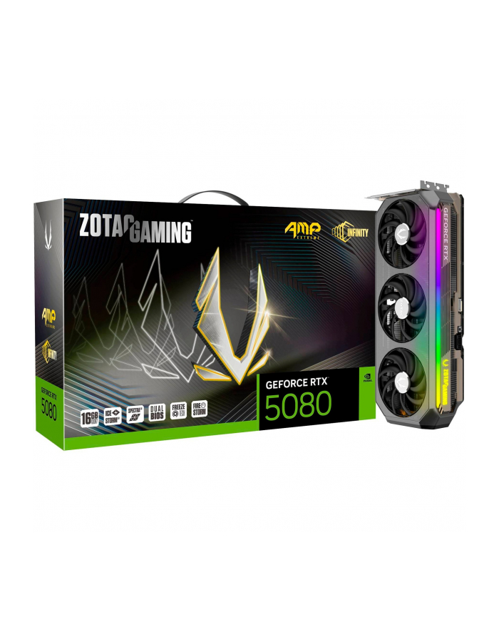 zotac Karta graficzna GeForce RTX 5080 AMP EXTREME INFINITY 16GB GDDR7 256bit 3DP/HDMI główny