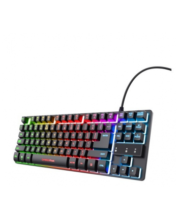 trust Podświetlana klawiatura gamingowa GTX 833 Thado TKL czarna nr 2