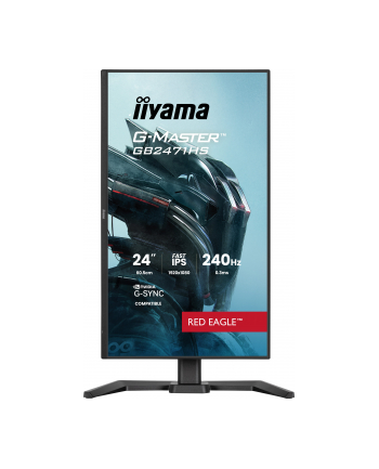 iiyama Monitor 23,8 cala GB2471HS-B1 Fast IPS,FHD,240Hz,2xHDMI,DP, 350cd, HAS(150) PIVOT, Adaptive G-SYNC - 1920 x 1080 @48-240Hz  DisplayPort Only