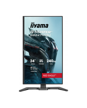 iiyama Monitor 23,8 cala GB2471HSU-B1 IPS,FHD,240Hz,2xHDMI,DP,1xUSB 3.2,     1xUSB C, Adaptive G-SYNC - 1920 x 1080 @48-240Hz  DisplayPort Only,           HA nr 1