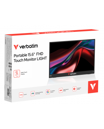 verbatim Przenośny monitor dotykowy Light 15,6 Full HD Portable