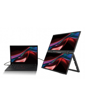 verbatim Monitor dotykowy DUAL Essentialis 2x 15,6  Full HD 60Hz