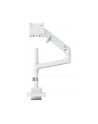 digitus Ramię biurkowe pojedyncze z zaciskiem i sprężyną gazową 1x LCD max. 57' 27kg, VESA: 75x75, 100x100, białe - nr 13