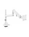 digitus Ramię biurkowe pojedyncze z zaciskiem i sprężyną gazową 1x LCD max. 57' 27kg, VESA: 75x75, 100x100, białe - nr 14