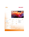 sharp Monitor wielkoformatowy MultiSync E759 75 '' UHD 16/7 350cd/m2 - nr 9