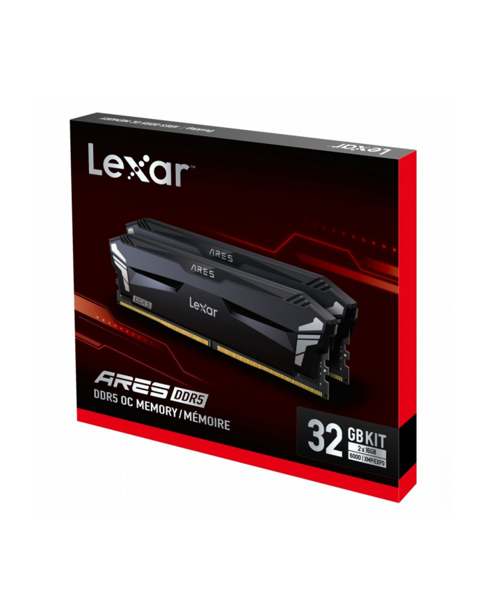 lexar Pamięć DDR5 ARES 32GB(2*16GB)/6000 CL30 czarna główny