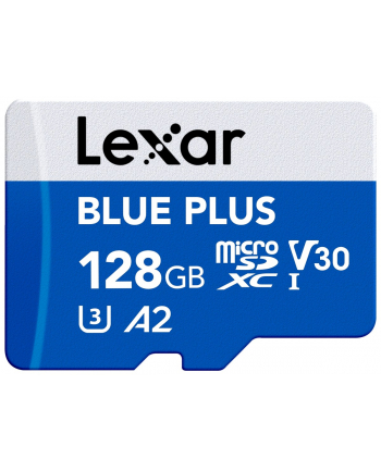 lexar Karta pamięci microSD 128GB C10 A2 U3 V30 170MB/s Blue Plus nr 1