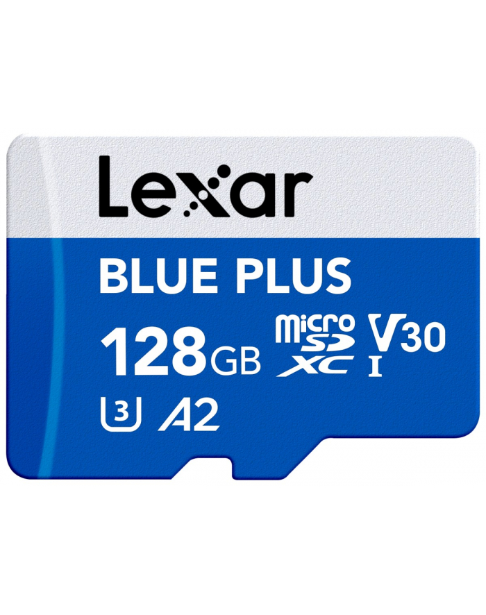 lexar Karta pamięci microSD 128GB C10 A2 U3 V30 170MB/s Blue Plus główny