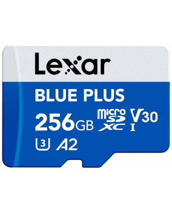 lexar Karta pamięci microSD 256GB C10 A2 U3 V30 170MB/s Blue Plus nr 1