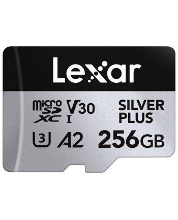 lexar Karta pamięci microSD 256GB C10 A2 U3 V30 205/150MB/s Silver Plus nr 1