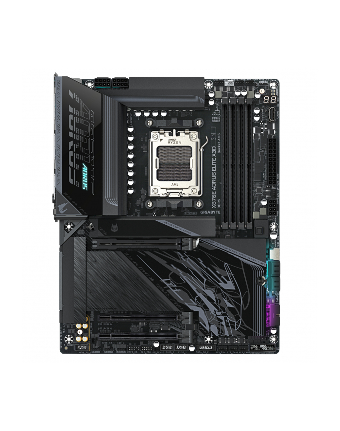 gigabyte Płyta główna X870E AORUS ELITE X3D AM5 4DDR5 HDMI/USB-C ATX główny