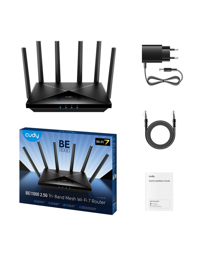 cudy Router BE11000 Multi-Giga Tri-band Wi-Fi 7 Mesh główny
