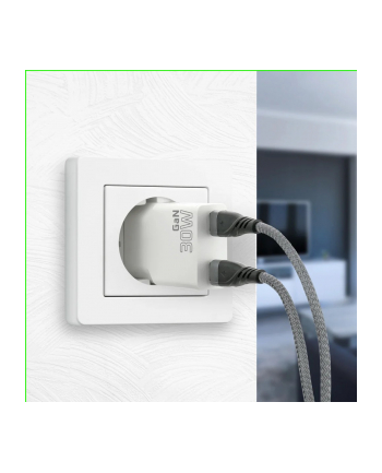 everactive Ładowarka sieciowa SUPER SLIM QC 4+ 30W 2XUSB-C biała SC-385Q nr 1