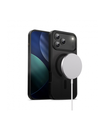 crong Etui Hybrid Frost MAG Cover iPhone 17 Pro Max MagSafe Czarne