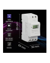 qoltec Elektroniczny programator czasowy TIMER na szynę DIN z wbudowanš bateriš | harmonogram 7 dni | 16 programów - nr 2