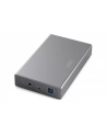 digitus Obudowa zewnętrzna USB 3.0 na dysk SSD/HDD 3.5' SATA III max. 16 TB z zasilaczem, aluminiowa - nr 1