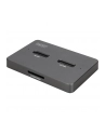digitus Stacja dokująca USB-C 3.2 Gen2 dla dysków SSD M.2 Duo NVMe oraz SATA (max. 2x 4 TB) z czytnikiem kart SD-Express 7.1 (max. 2 TB), czarna - nr 14