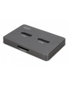 digitus Stacja dokująca USB-C 3.2 Gen2 dla dysków SSD M.2 Duo NVMe oraz SATA (max. 2x 4 TB) z czytnikiem kart SD-Express 7.1 (max. 2 TB), czarna - nr 1