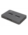 digitus Stacja dokująca USB-C 3.2 Gen2 dla dysków SSD M.2 Duo NVMe oraz SATA (max. 2x 4 TB) z czytnikiem kart SD-Express 7.1 (max. 2 TB), czarna - nr 26