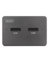 digitus Stacja dokująca USB-C 3.2 Gen2 dla dysków SSD M.2 Duo NVMe oraz SATA (max. 2x 4 TB) z czytnikiem kart SD-Express 7.1 (max. 2 TB), czarna - nr 30