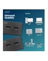 digitus Stacja dokująca USB-C 3.2 Gen2 dla dysków SSD M.2 Duo NVMe oraz SATA (max. 2x 4 TB) z czytnikiem kart SD-Express 7.1 (max. 2 TB), czarna - nr 3