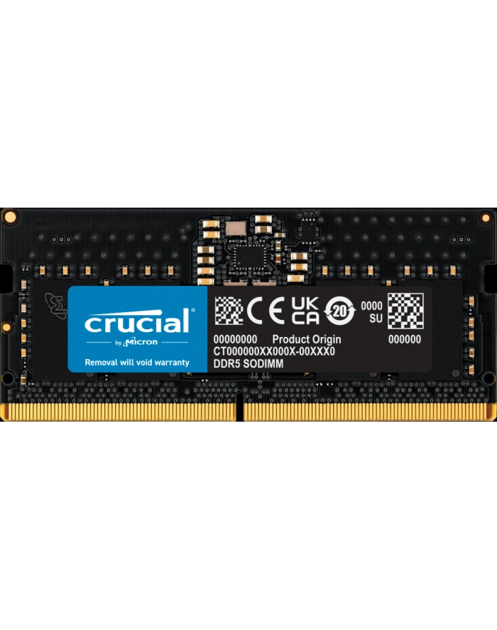 crucial Pamięć DDR5 SODIMM 8GB/5600 CL46 (16Gbit) Tray główny