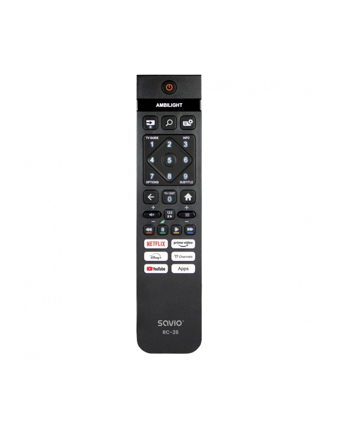 savio Pilot uniwersalny/zamiennik do TV PHILIPS - SMART TV RC-26 główny