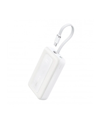 anker Powerbank ZOLO 10000mAh 30W wbudowany kabel USB-C, biały