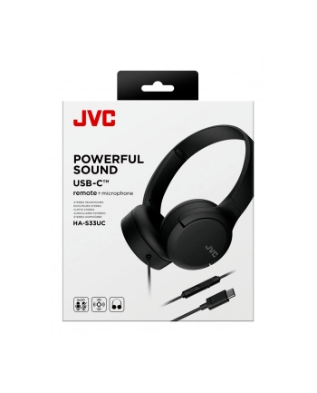 jvc Słuchawki HA-S33UC czarne