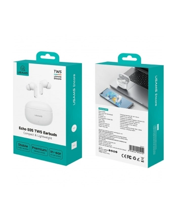usams Słuchawki bluetooth 6.0 E05 TWS białe