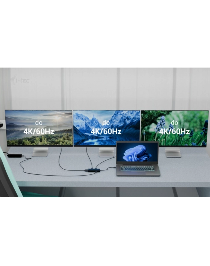 i-tec Stacja dokująca USB-C Triple 4K HDMI Video Adapter Power Delivery 100W główny