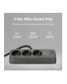 digitus Listwa zasilająca biurkowa, 3 gniazda Schuko, 2x USB-A (2x 12W), 1x USB-C (30W) z zaciskiem na blat, kabel 1,5m, czarna - nr 25